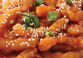 Sweet and Sour Chicken — Chinese dish at Pokhara Chinese Restaurant